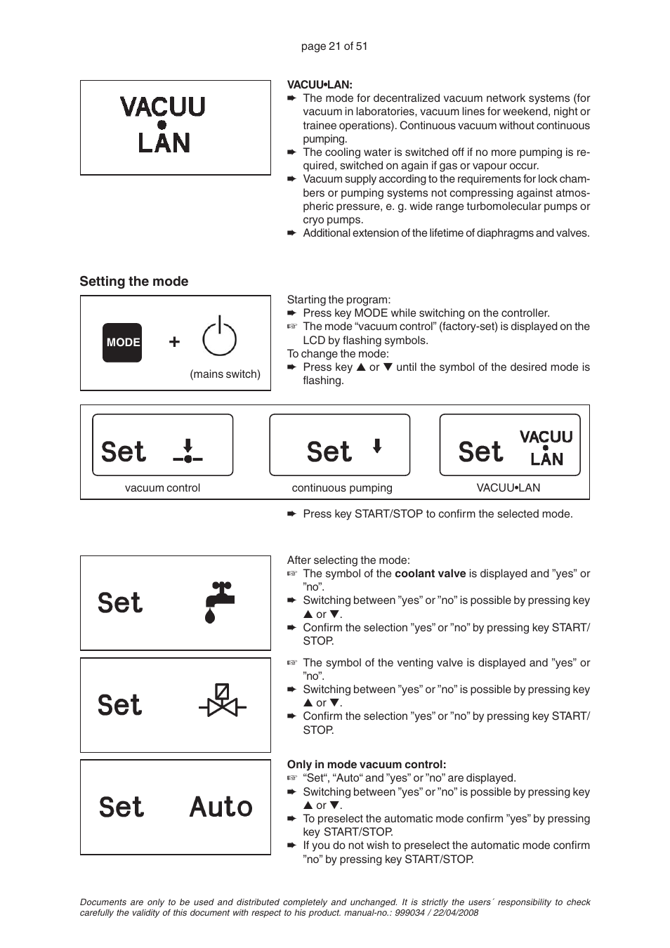 VACUUBRAND MZ 2C VARIO User Manual | Page 21 / 51