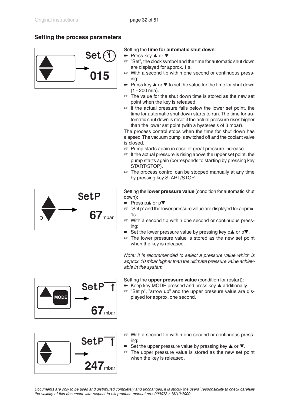 VACUUBRAND MV 10C VARIO User Manual | Page 32 / 51