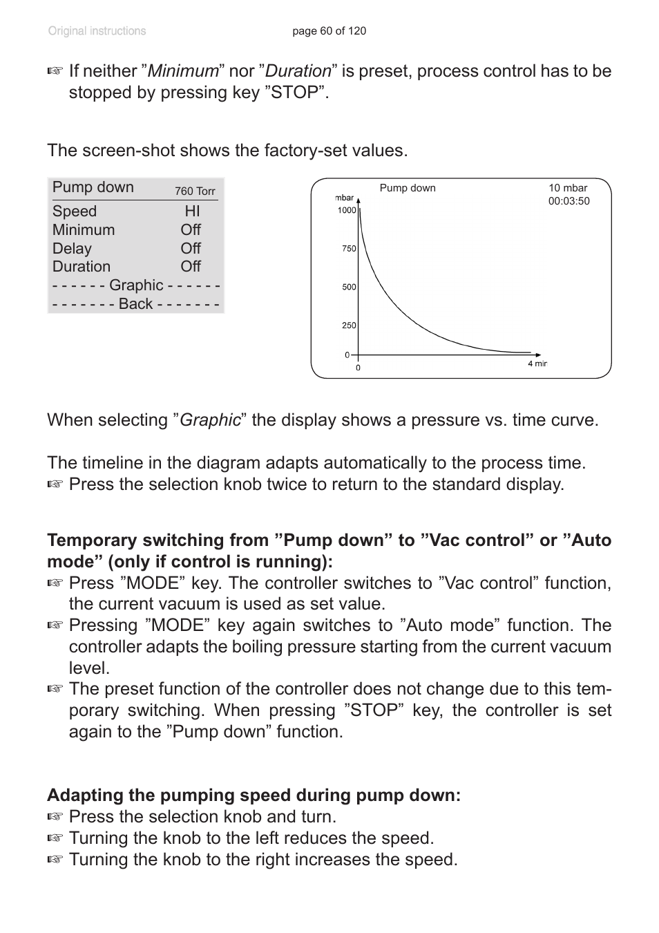VACUUBRAND PC 3001 VARIOpro emission condenser Peltronic User Manual | Page 60 / 120