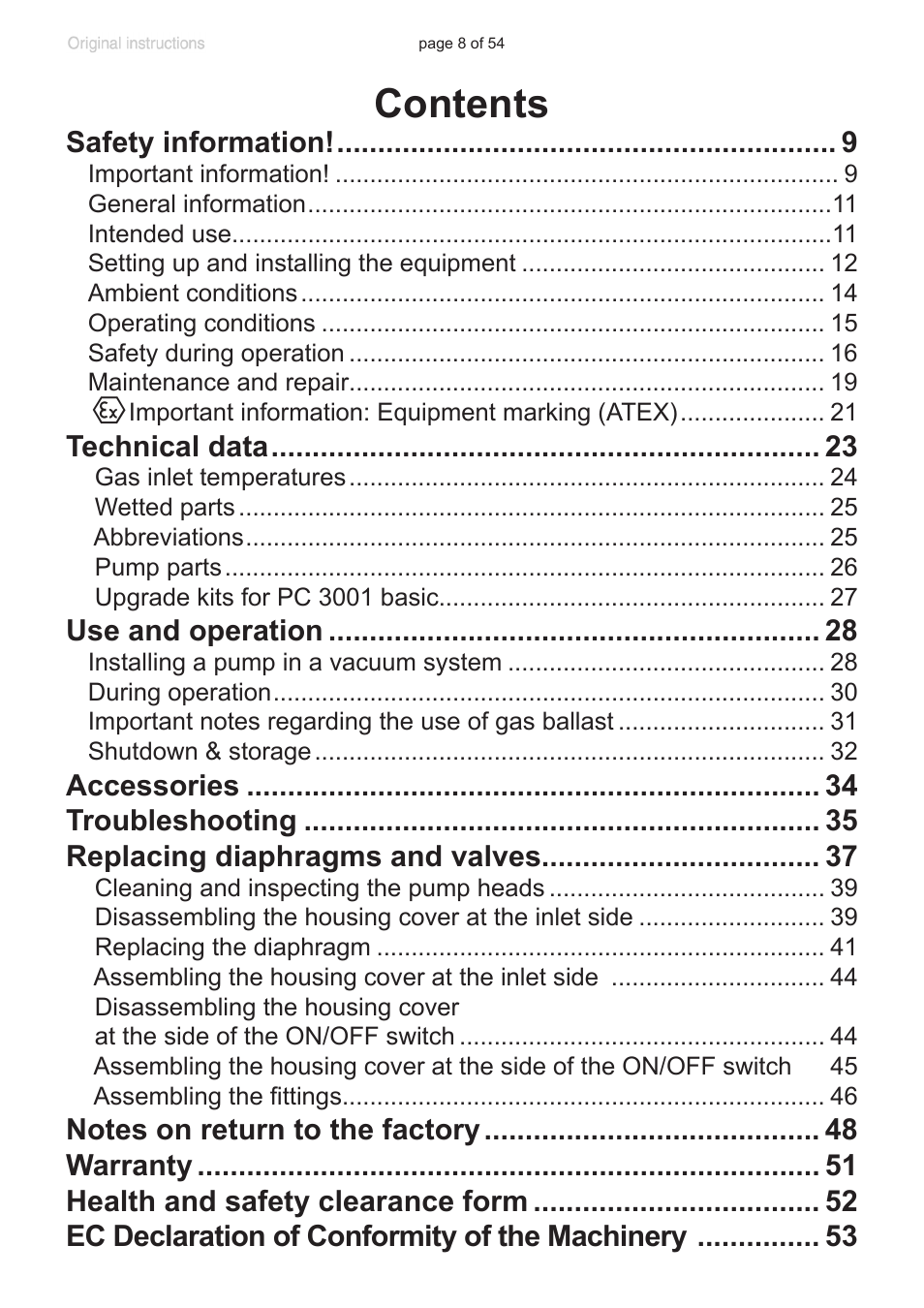 VACUUBRAND PC 3001 basic pro User Manual | Page 8 / 54
