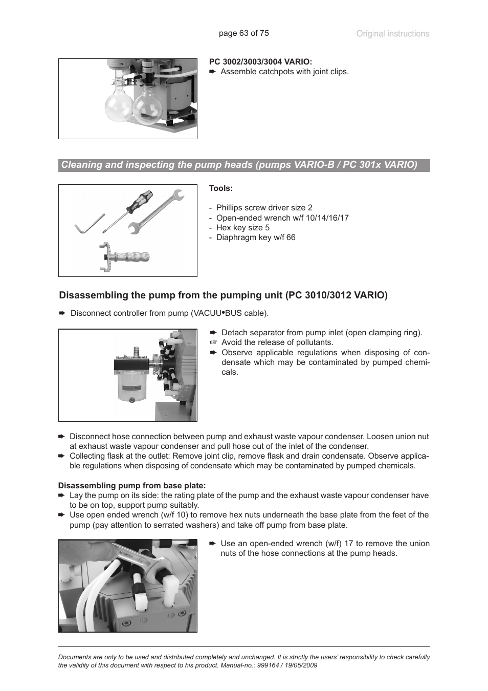VACUUBRAND PC 3012 VARIO User Manual | Page 63 / 75