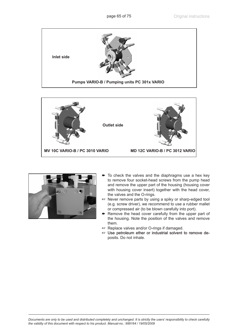 VACUUBRAND PC 3012 VARIO User Manual | Page 65 / 75