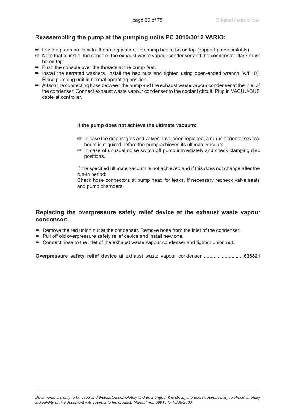 VACUUBRAND PC 3012 VARIO User Manual | Page 69 / 75