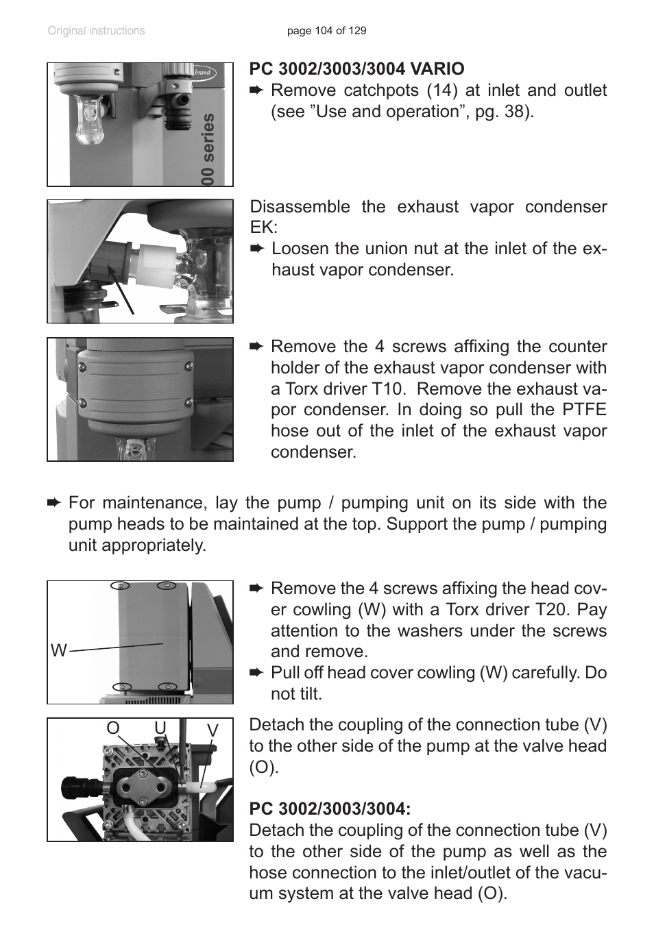 VACUUBRAND PC 3012 VARIO plastic housing User Manual | Page 104 / 129