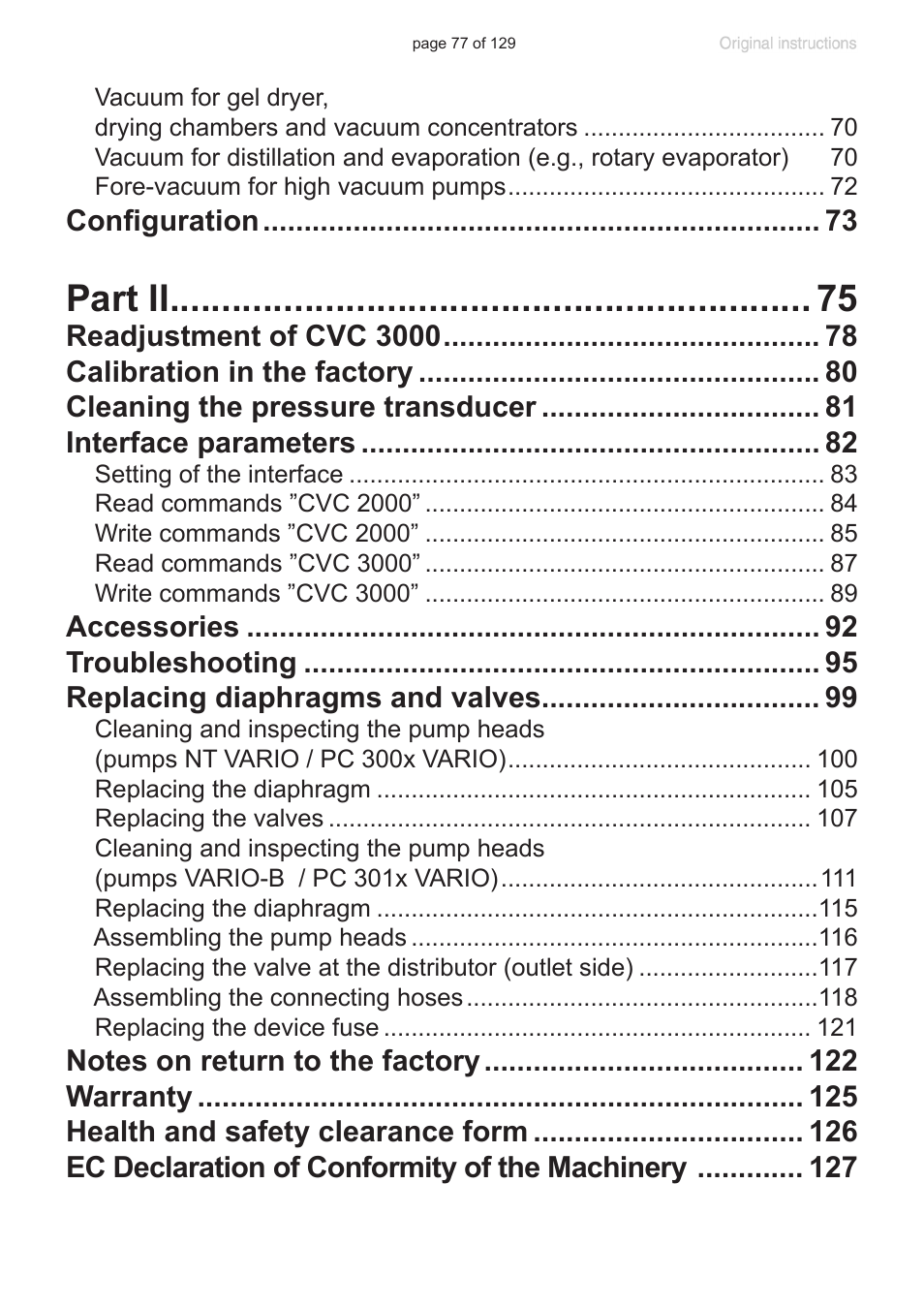Part ii | VACUUBRAND PC 3012 VARIO plastic housing User Manual | Page 77 / 129