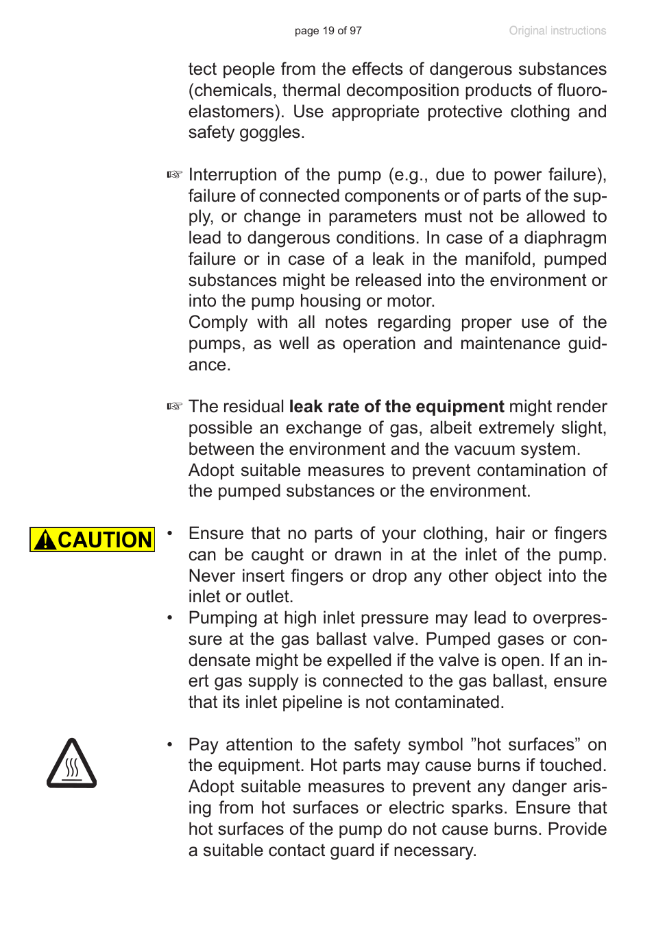 VACUUBRAND MV 10C NT VARIO o.C. User Manual | Page 19 / 97