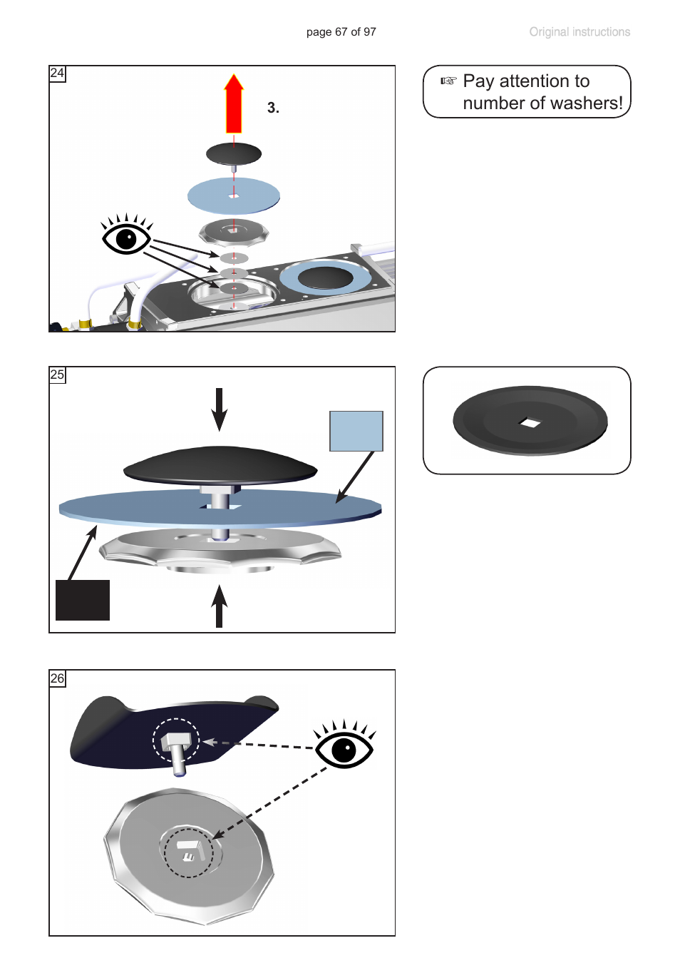Pay attention to number of washers | VACUUBRAND MV 10C NT VARIO o.C. User Manual | Page 67 / 97