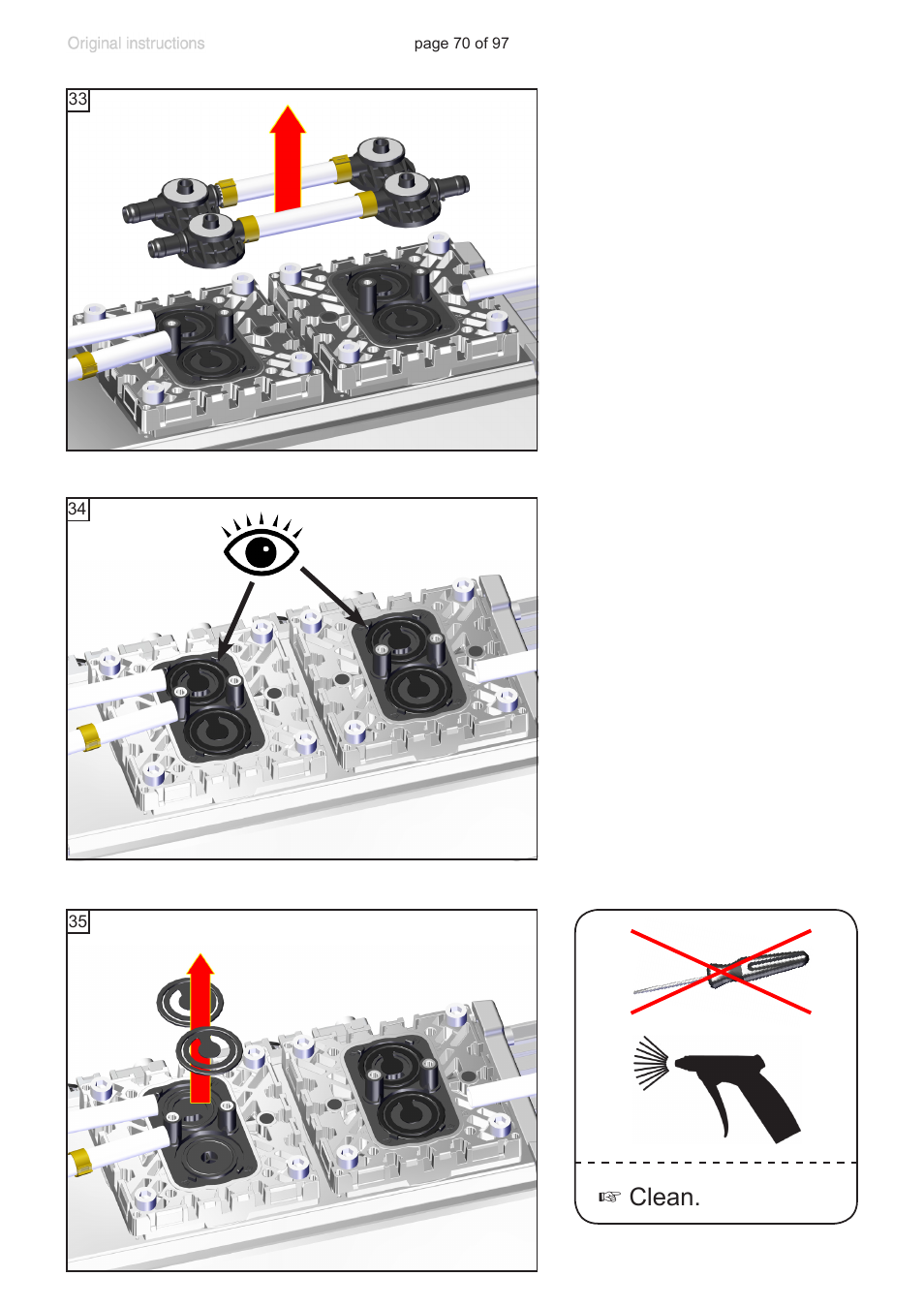 Clean | VACUUBRAND MV 10C NT VARIO o.C. User Manual | Page 70 / 97