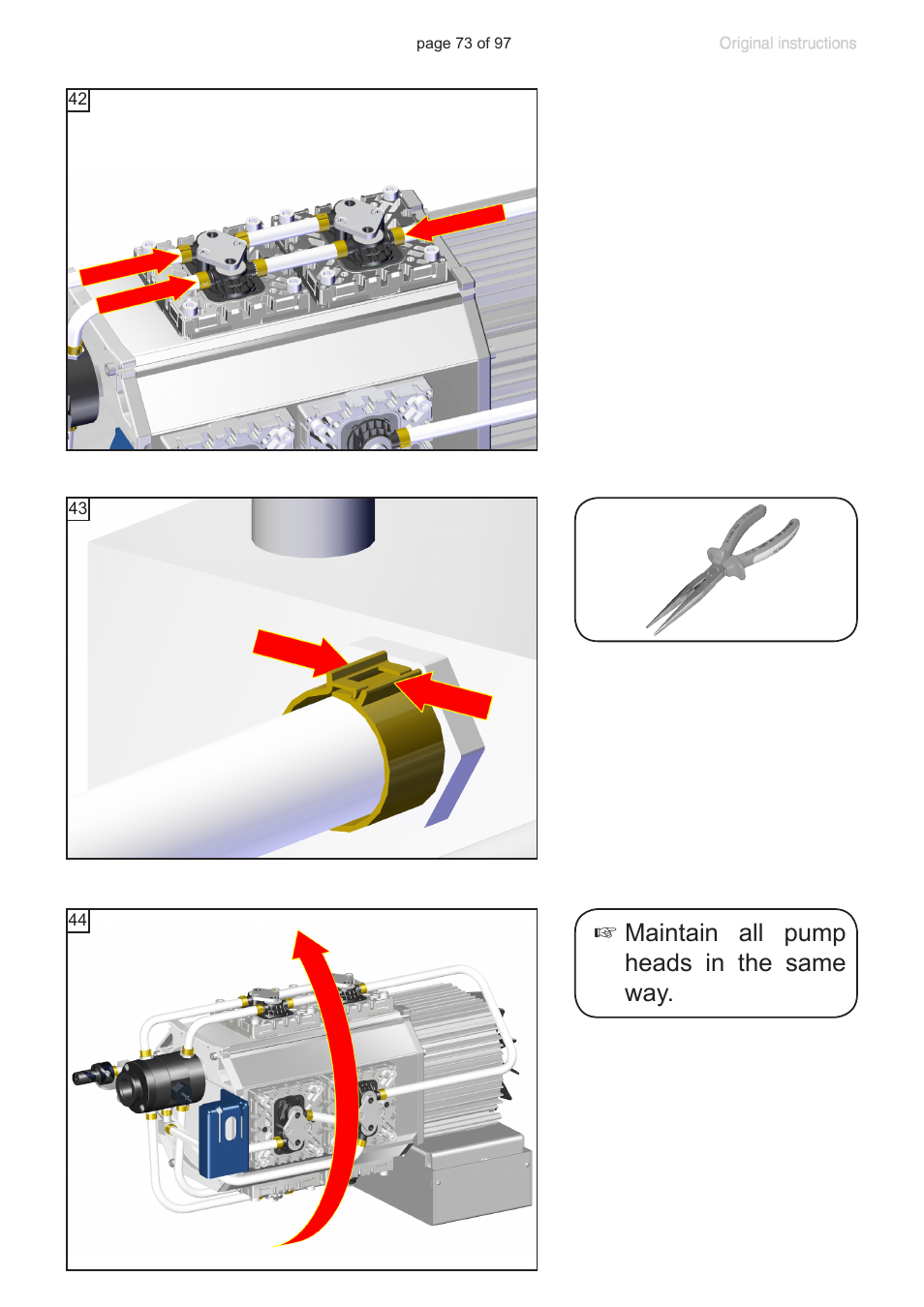 Maintain all pump heads in the same way | VACUUBRAND MV 10C NT VARIO o.C. User Manual | Page 73 / 97
