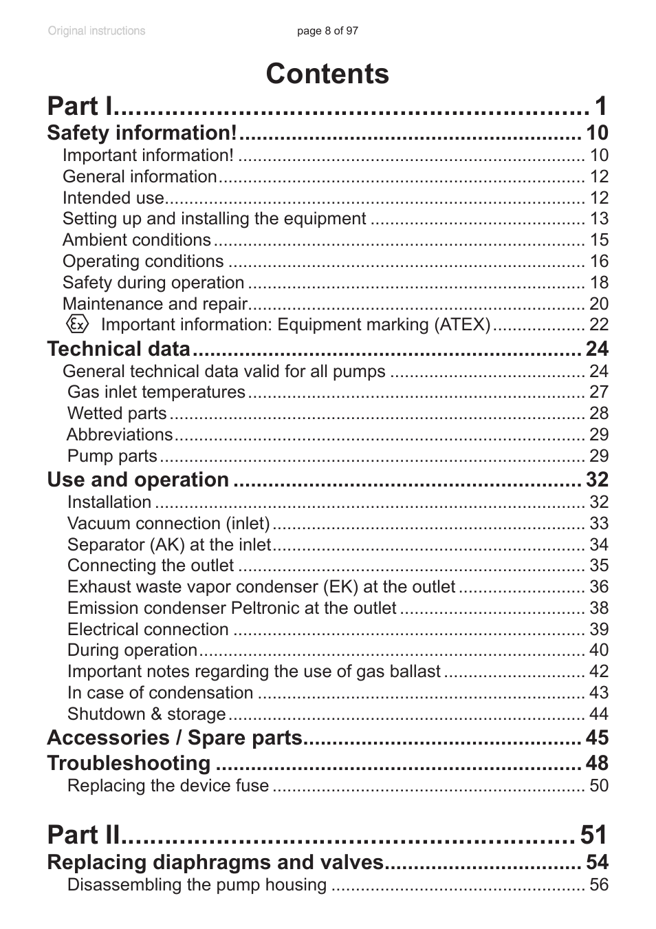 VACUUBRAND MV 10C NT VARIO o.C. User Manual | Page 8 / 97