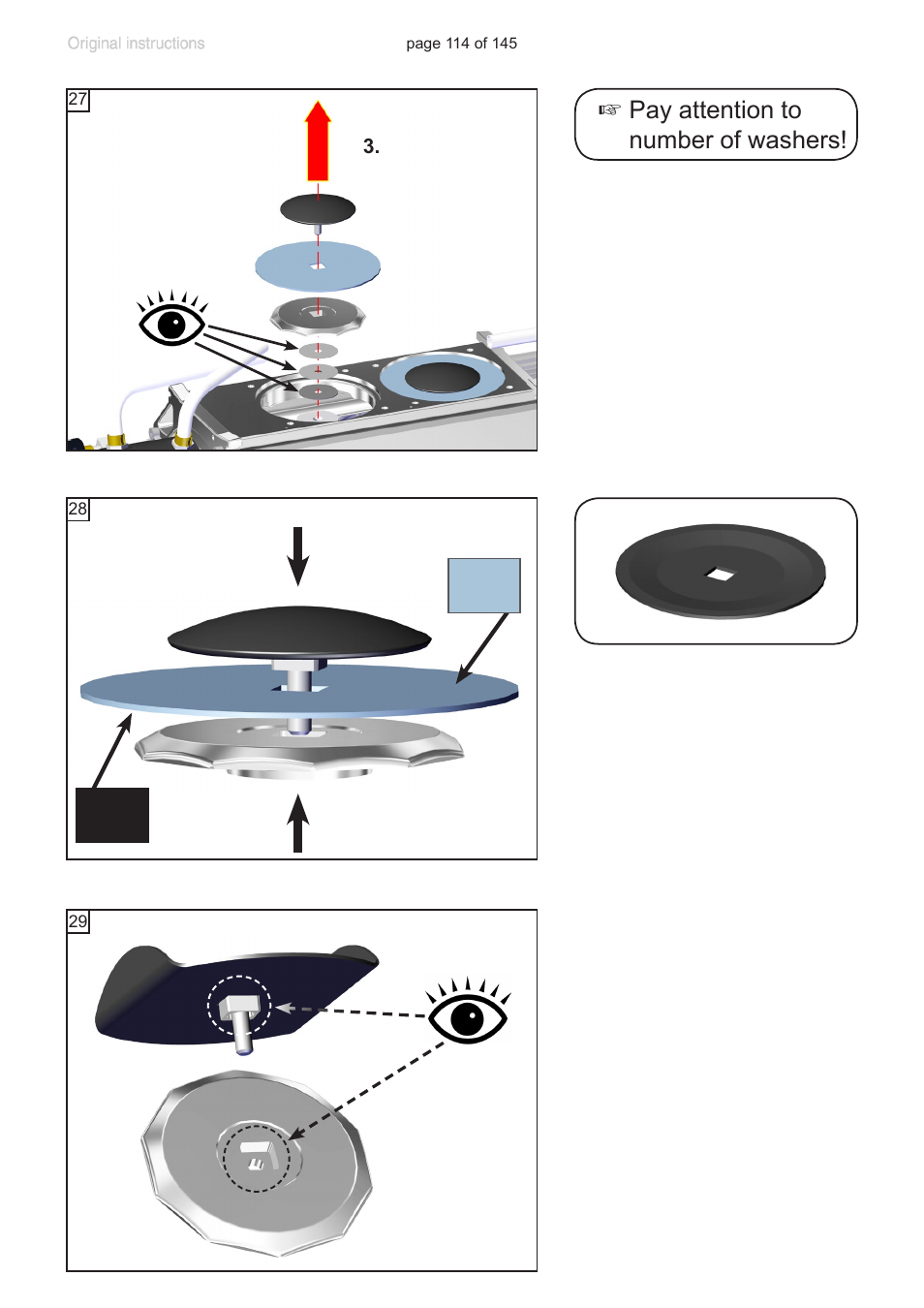 Pay attention to number of washers | VACUUBRAND PC 3012 NT VARIO Duo User Manual | Page 120 / 151