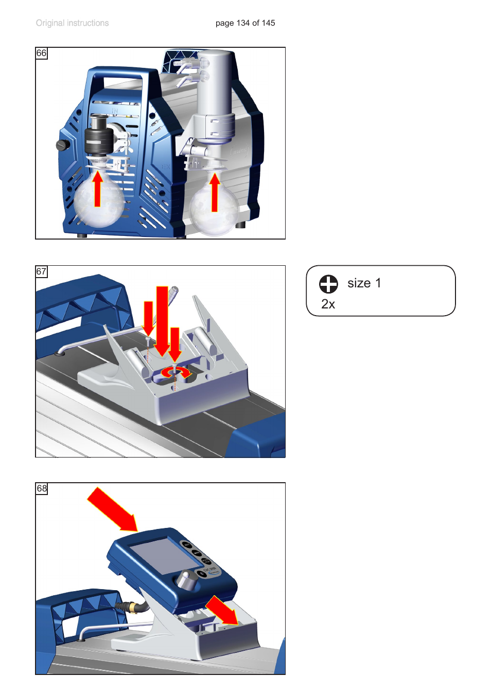 Size 1 2x | VACUUBRAND PC 3012 NT VARIO Duo User Manual | Page 140 / 151