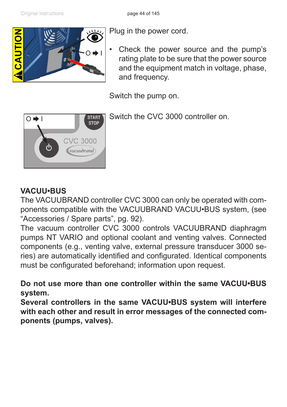 VACUUBRAND PC 3012 NT VARIO Duo User Manual | Page 50 / 151
