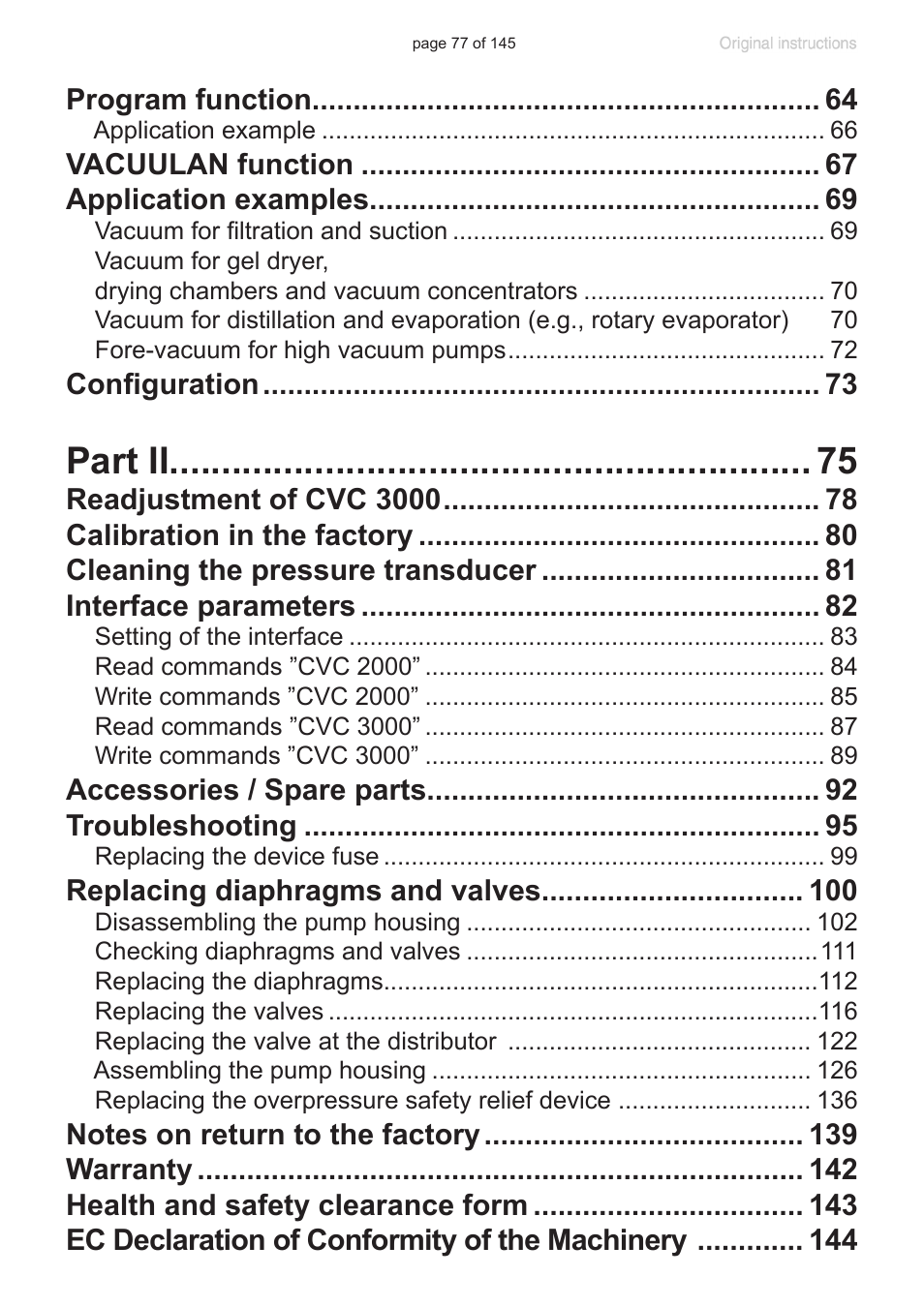 Part ii | VACUUBRAND PC 3012 NT VARIO Duo User Manual | Page 83 / 151