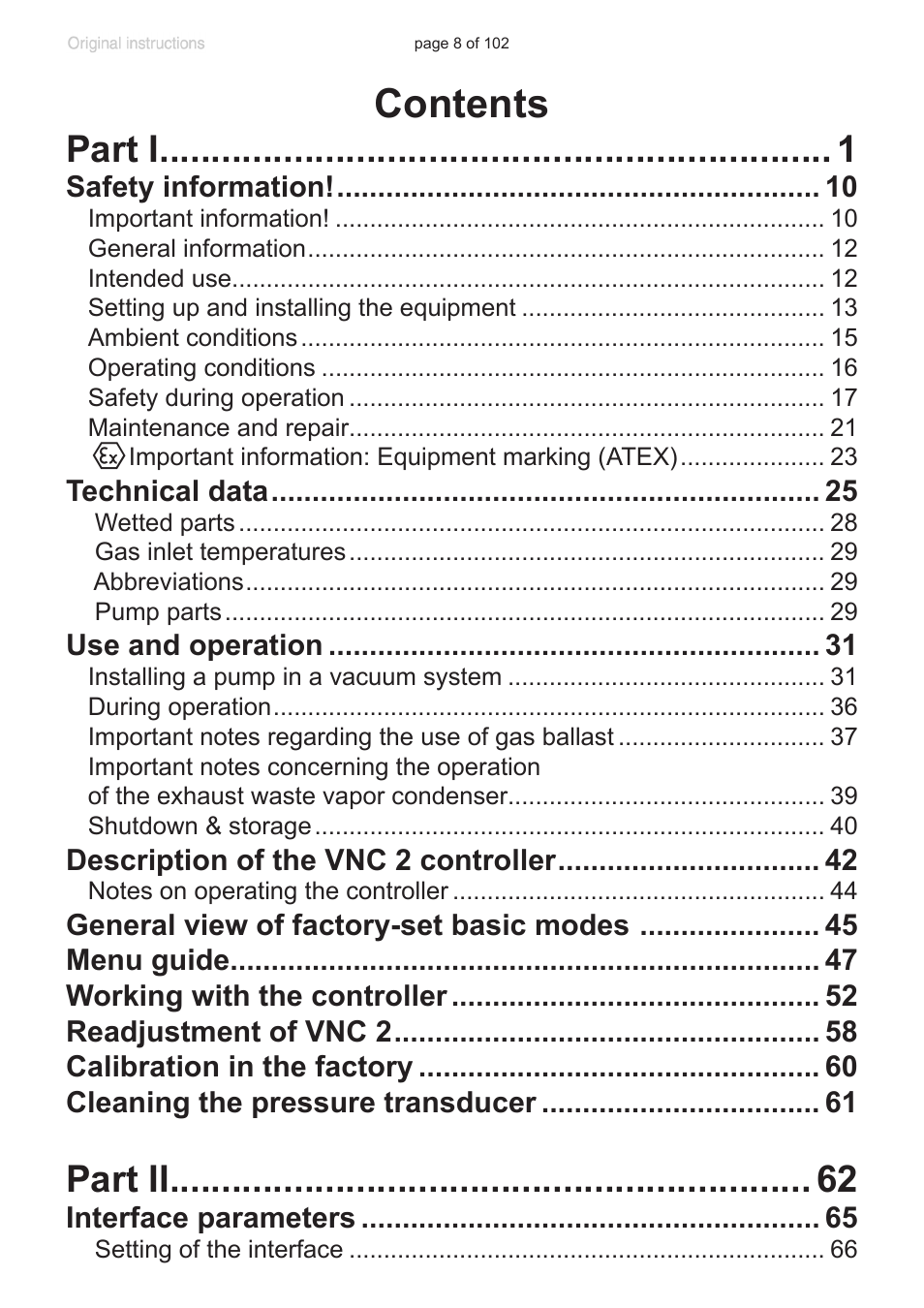VACUUBRAND PC 600 LAN NT User Manual | Page 8 / 102