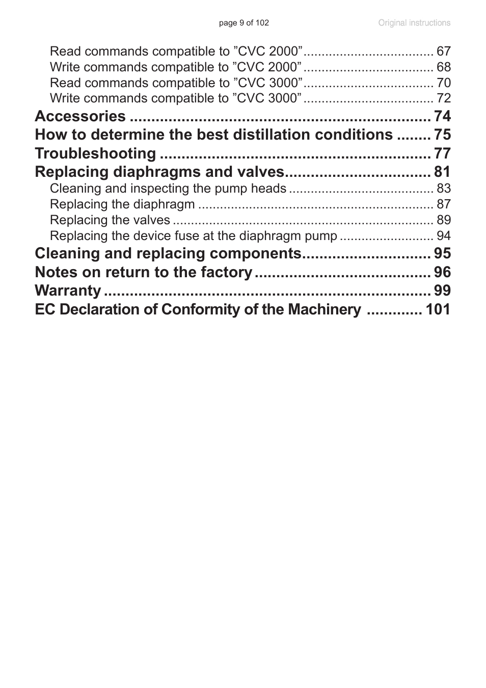 VACUUBRAND PC 600 LAN NT User Manual | Page 9 / 102