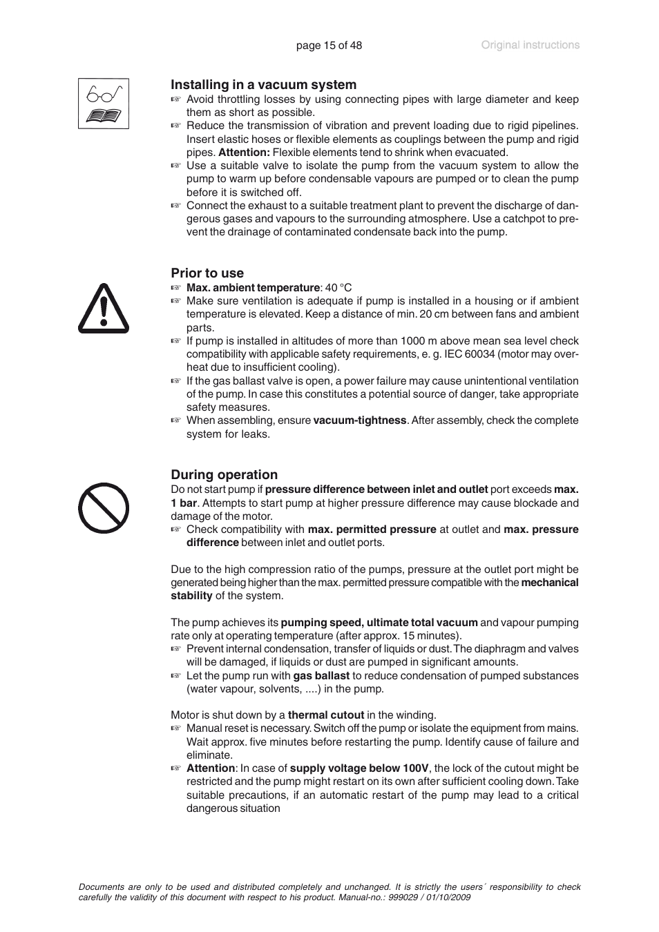 VACUUBRAND PC 620 User Manual | Page 15 / 48