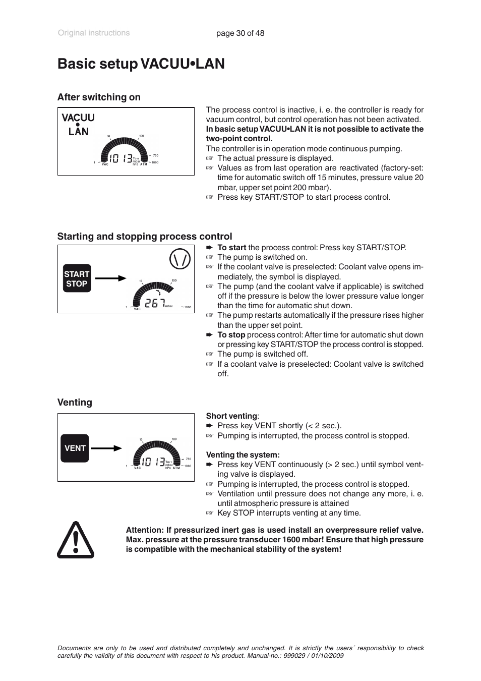 Basic setup vacuulan, Basic setup vacuu•lan | VACUUBRAND PC 620 User Manual | Page 30 / 48