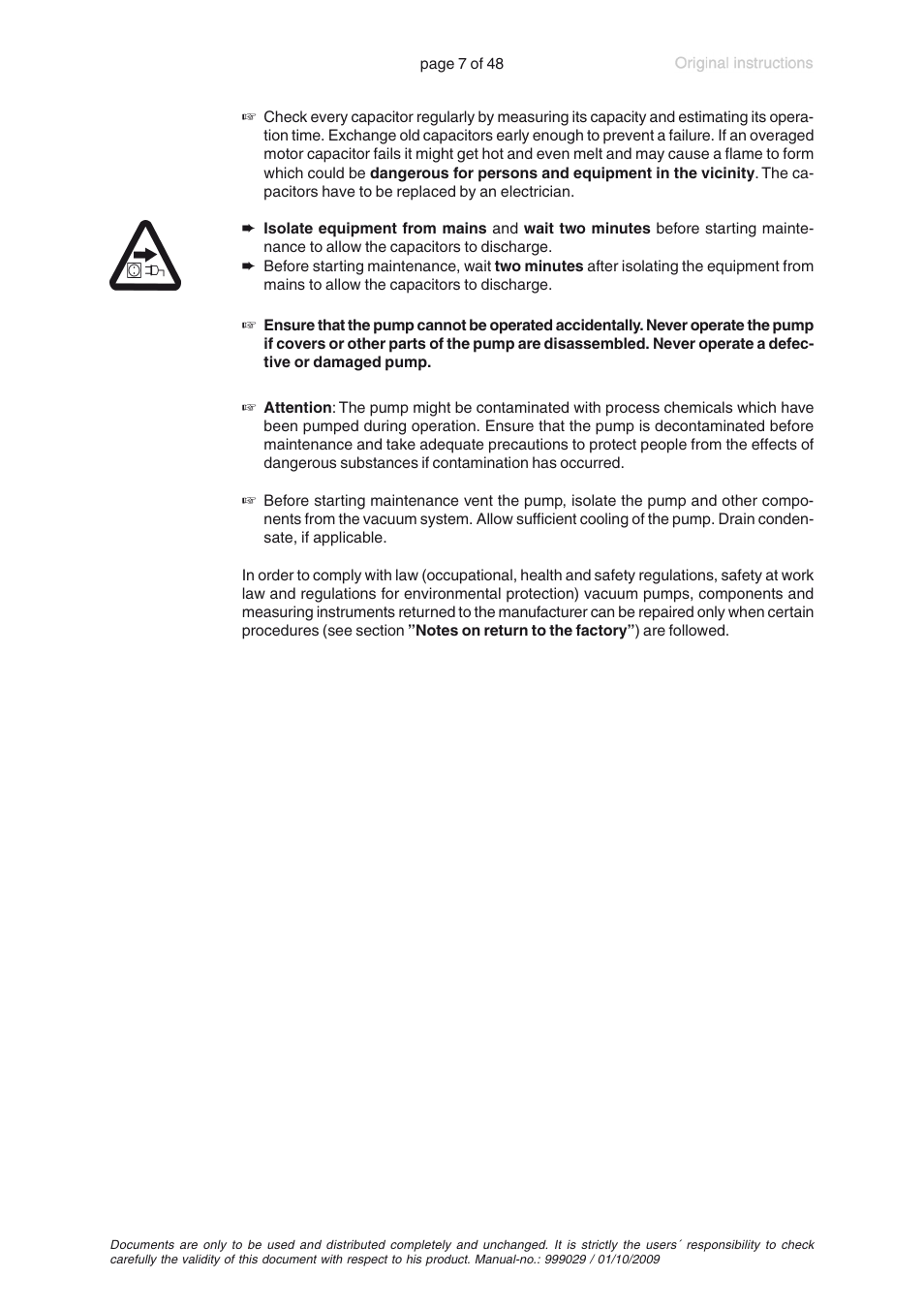 VACUUBRAND PC 620 User Manual | Page 7 / 48