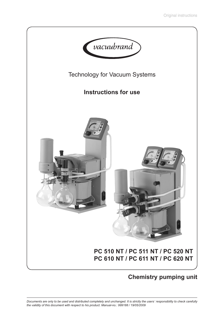 VACUUBRAND PC 620 NT User Manual | 63 pages