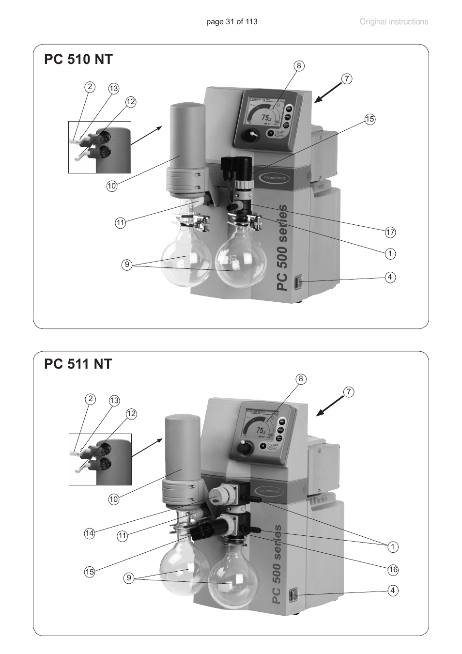 VACUUBRAND PC 620 NT plastic housing User Manual | Page 31 / 113