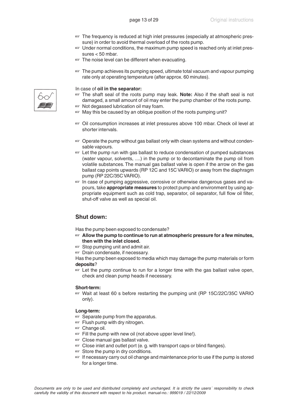 VACUUBRAND RP 35C VARIO User Manual | Page 13 / 29