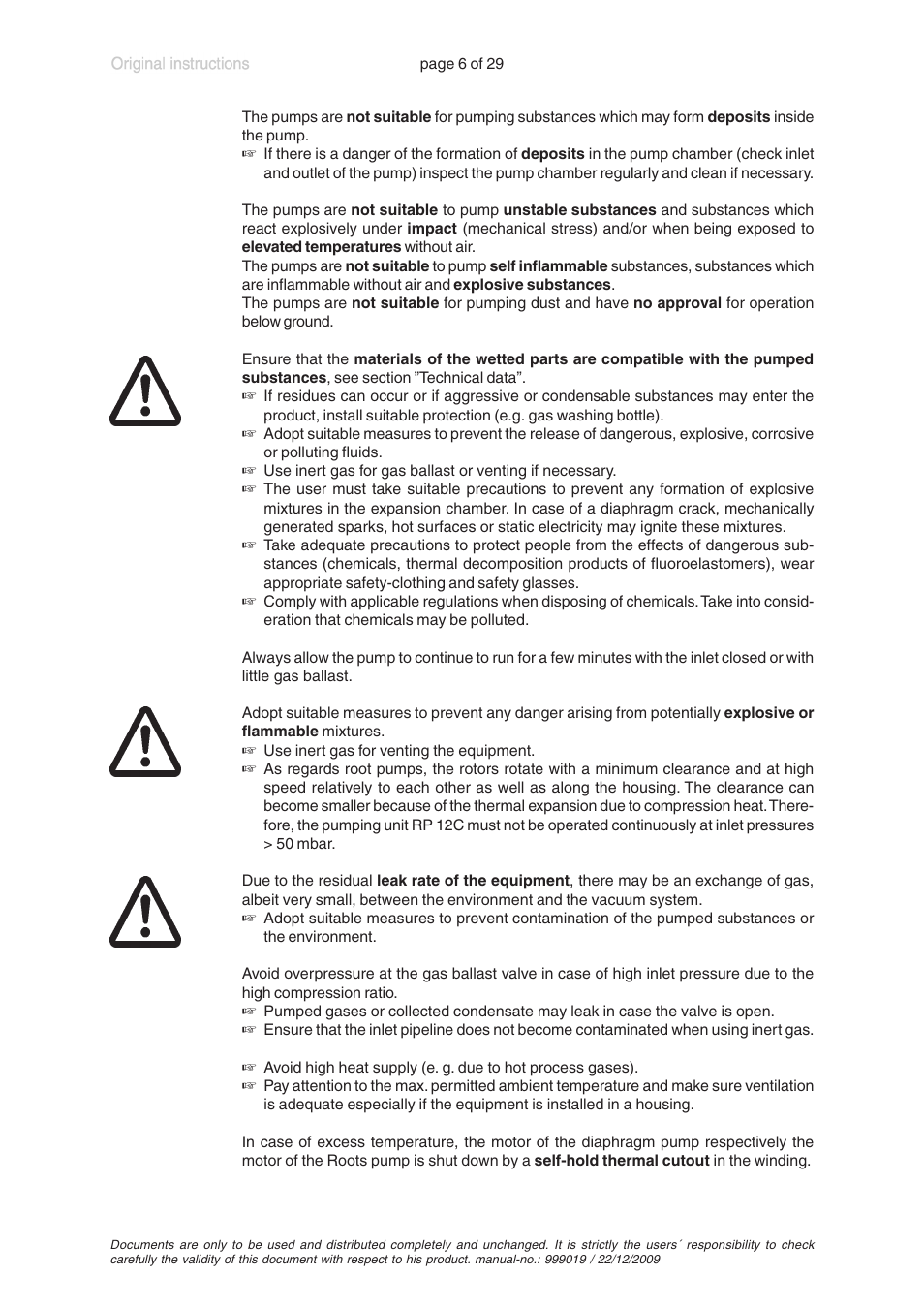 VACUUBRAND RP 35C VARIO User Manual | Page 6 / 29