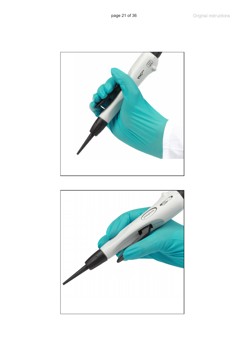 VACUUBRAND VacuuHandControl VHCpro User Manual | Page 21 / 36