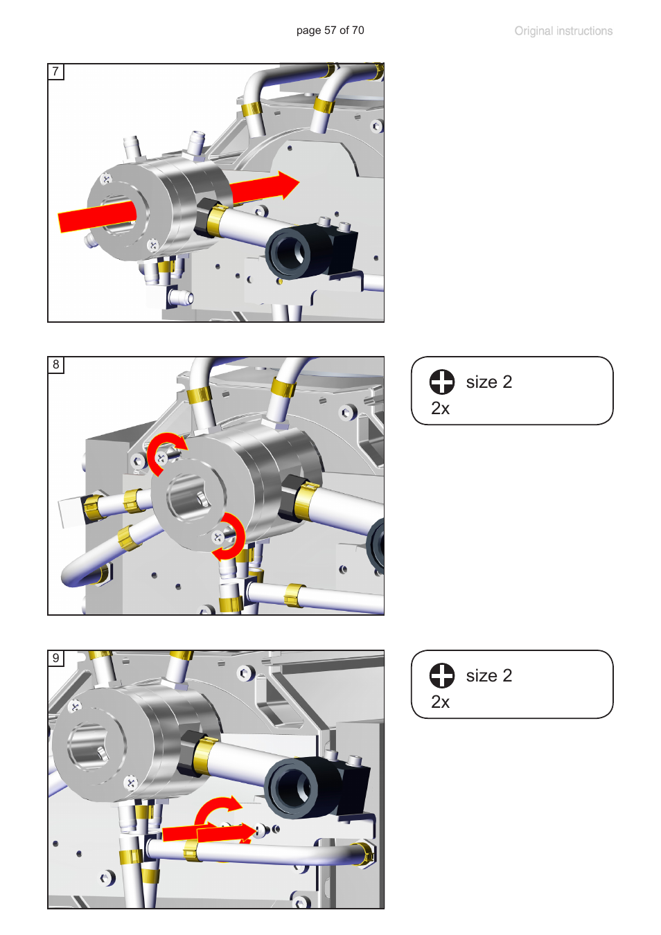Size 2 2x | VACUUBRAND MV 10 NT User Manual | Page 57 / 70