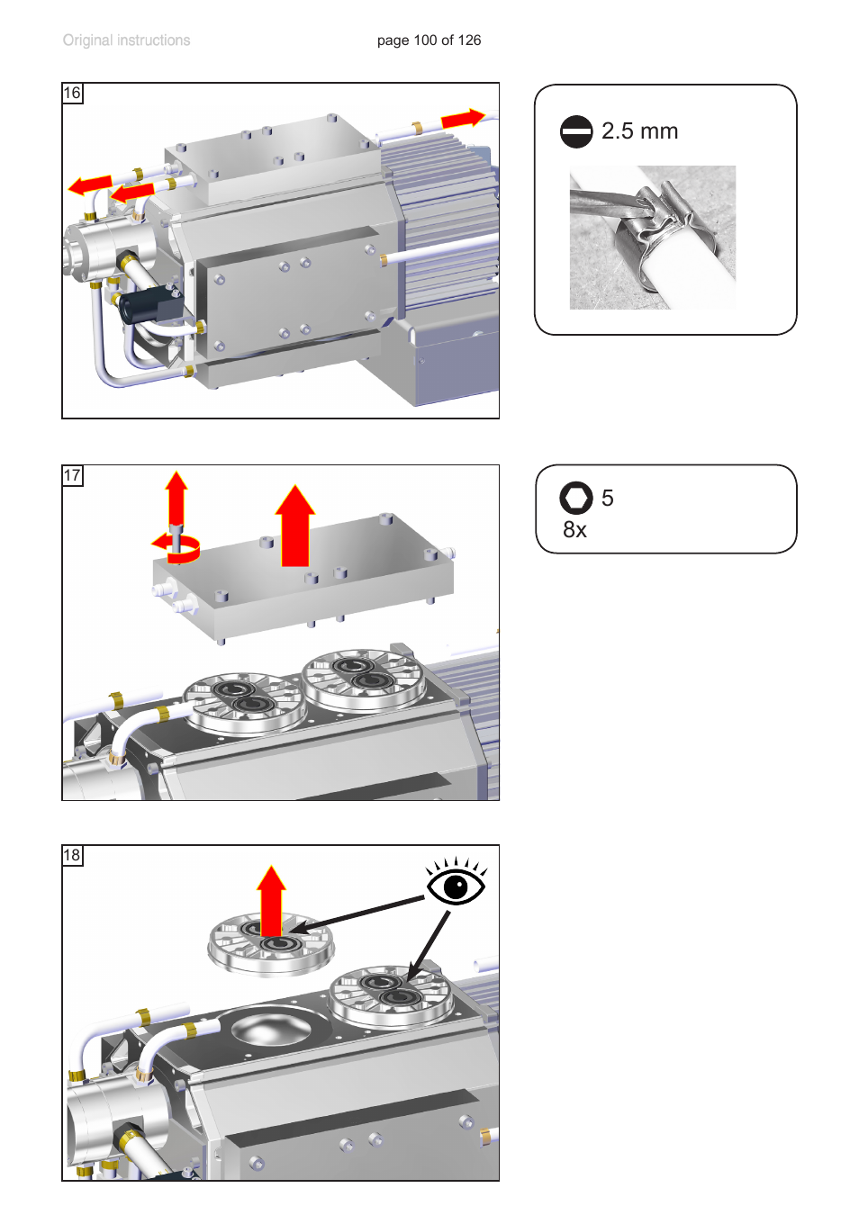 5 mm 5 8x | VACUUBRAND MV 10 NT VARIO User Manual | Page 100 / 126