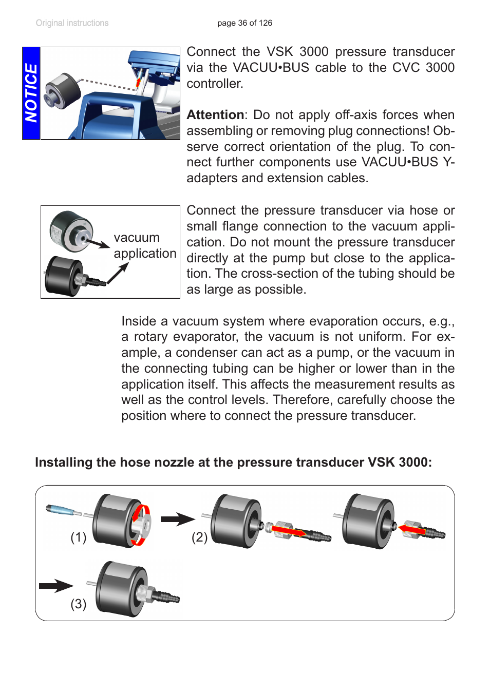 Notice | VACUUBRAND MV 10 NT VARIO User Manual | Page 36 / 126