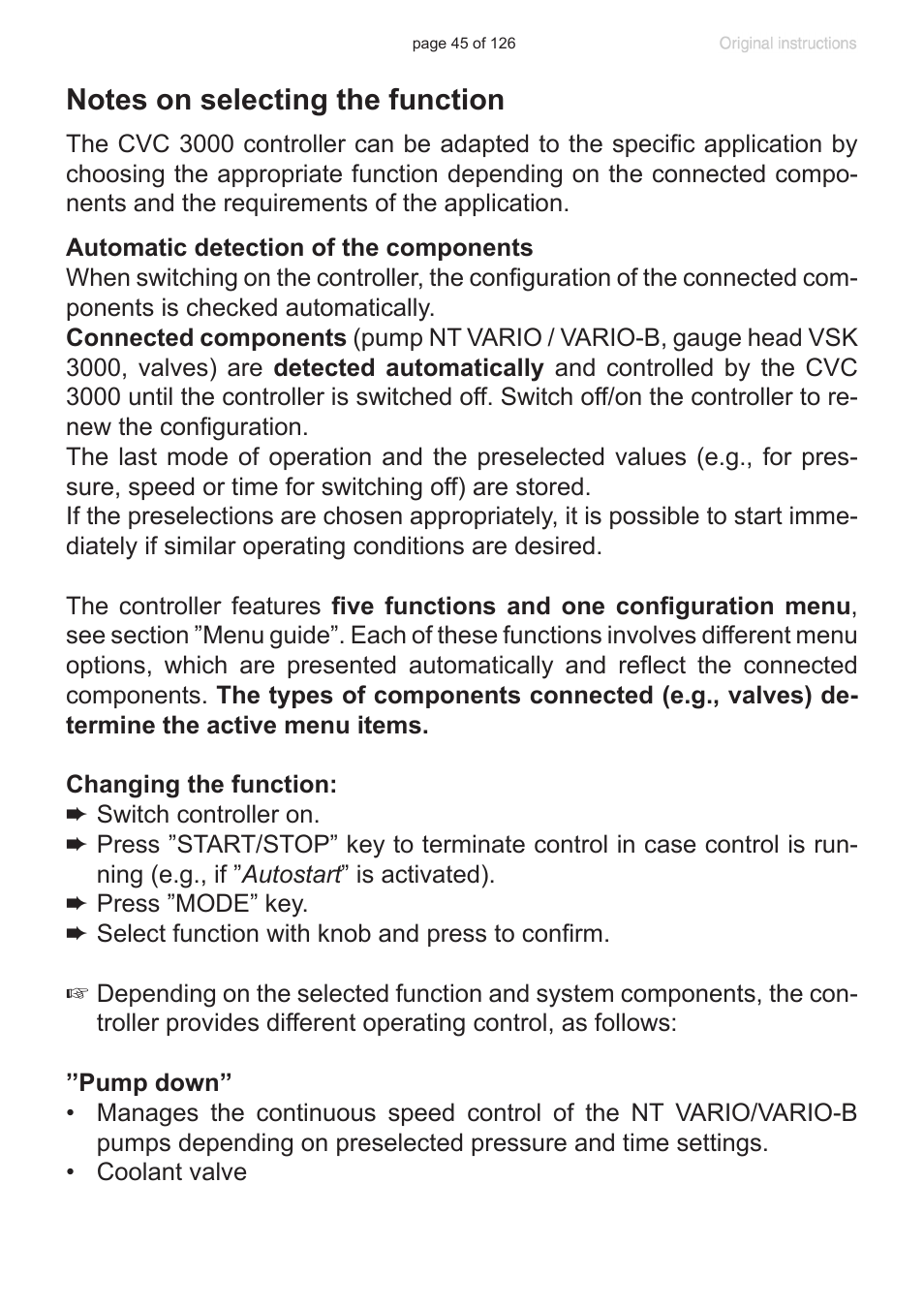 VACUUBRAND MV 10 NT VARIO User Manual | Page 45 / 126