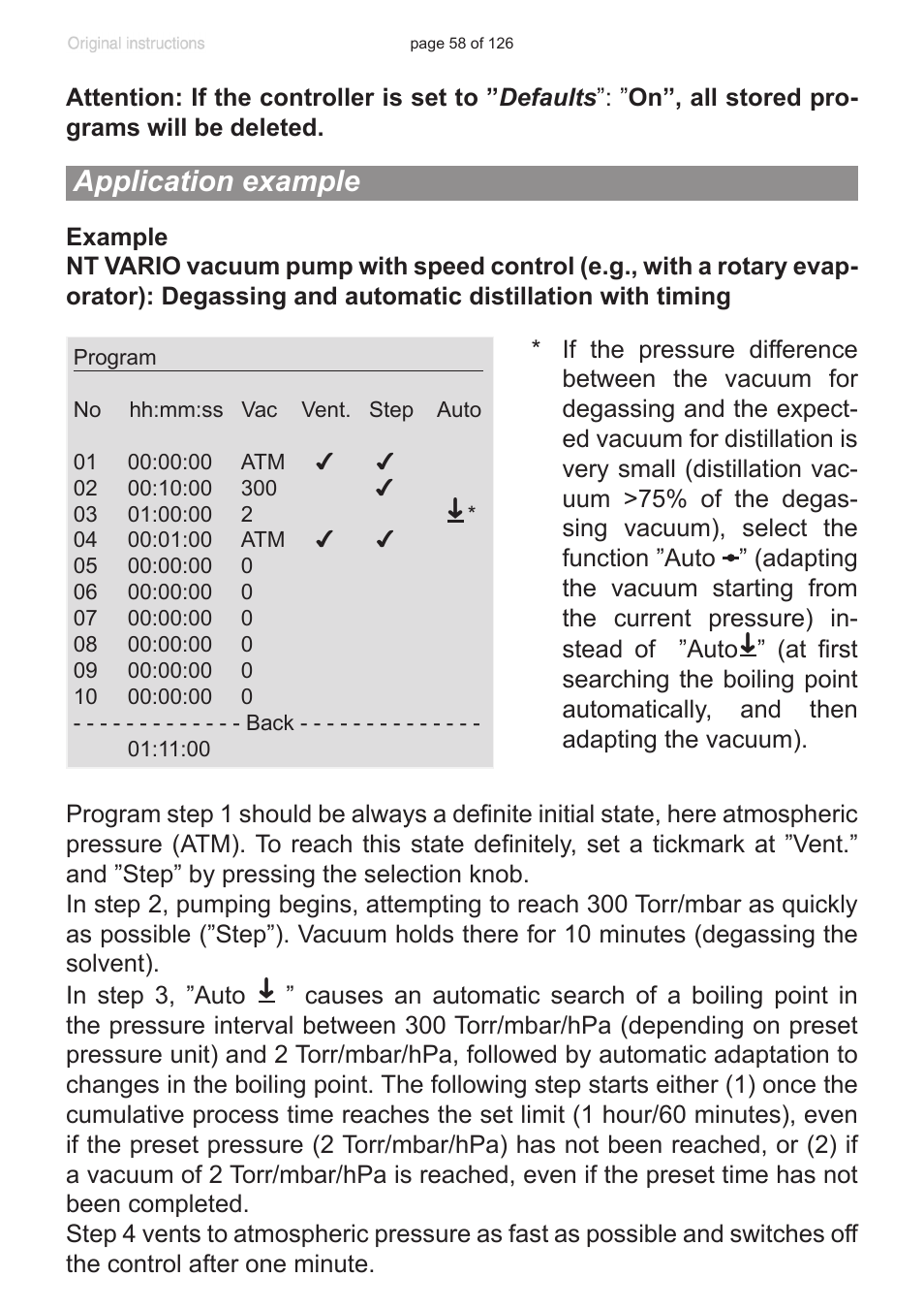 Application example | VACUUBRAND MV 10 NT VARIO User Manual | Page 58 / 126