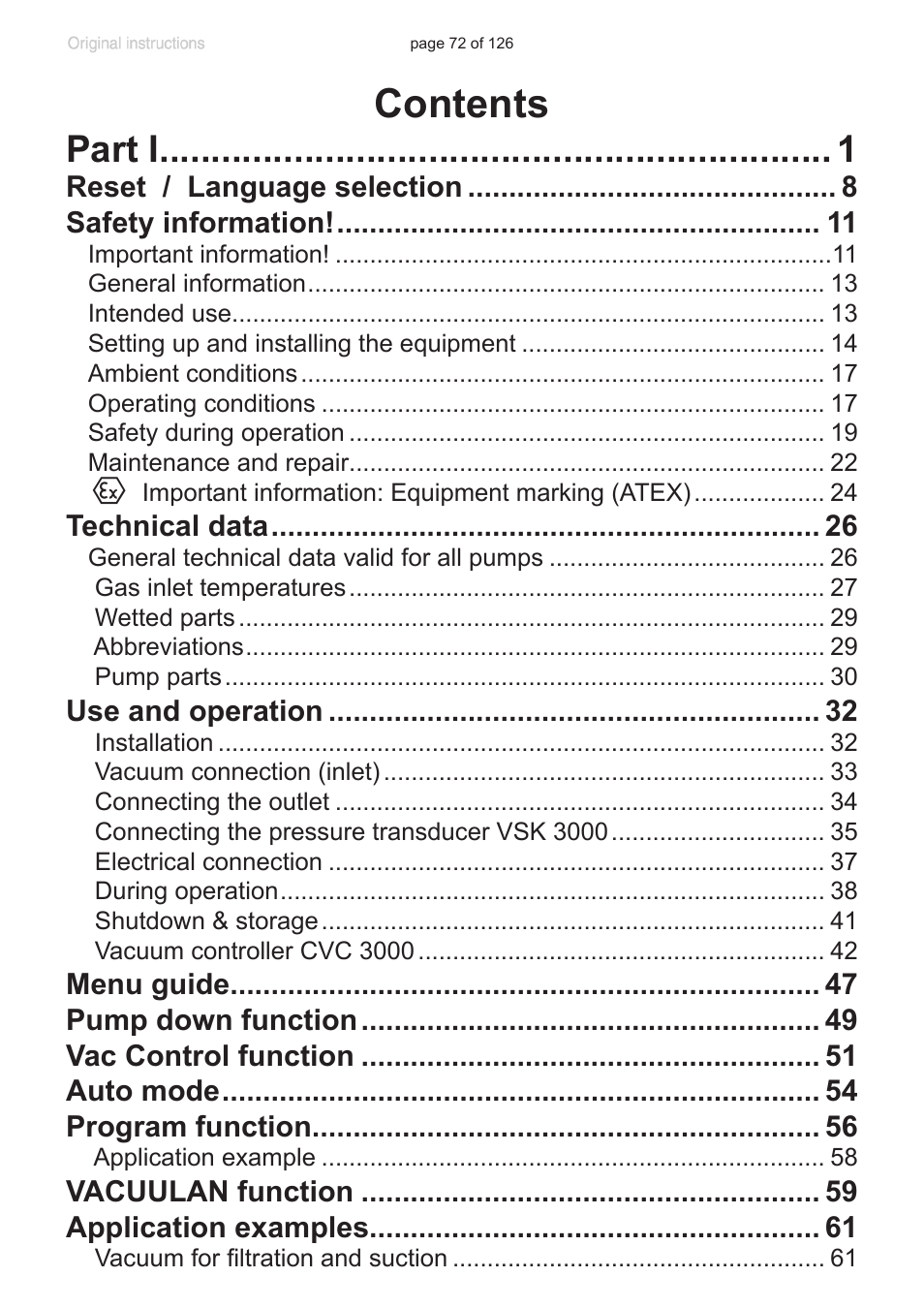 VACUUBRAND MV 10 NT VARIO User Manual | Page 72 / 126