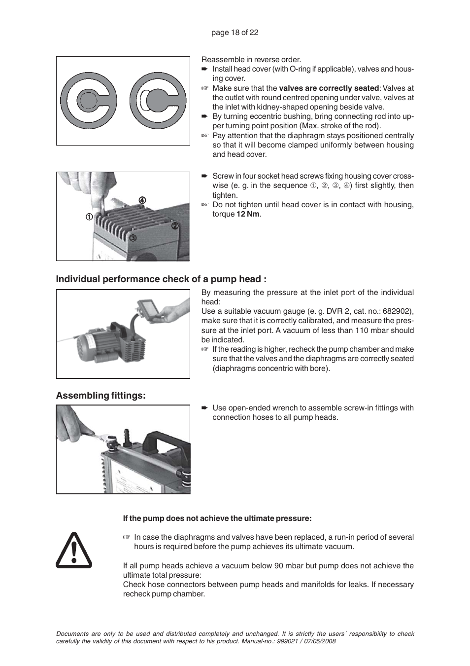 VACUUBRAND MZ 4 User Manual | Page 18 / 22
