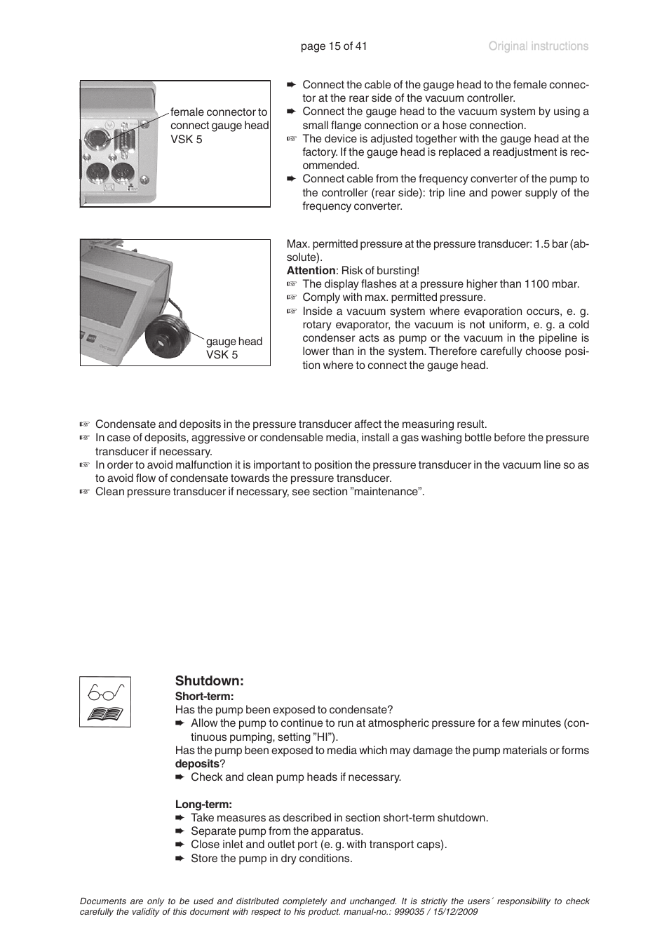 VACUUBRAND MV 2 VARIO User Manual | Page 15 / 41
