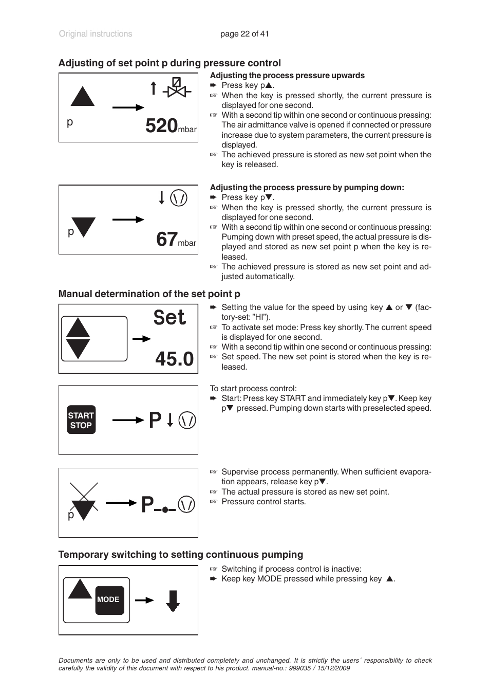 VACUUBRAND MV 2 VARIO User Manual | Page 22 / 41
