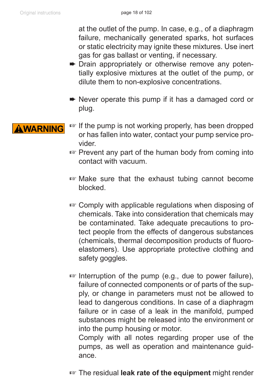 VACUUBRAND MZ 1C User Manual | Page 18 / 102