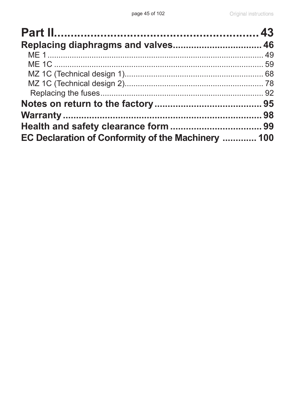 Part ii | VACUUBRAND MZ 1C User Manual | Page 45 / 102