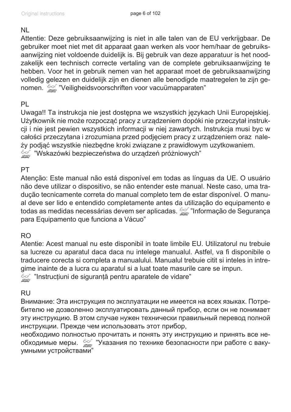 VACUUBRAND MZ 1C User Manual | Page 6 / 102