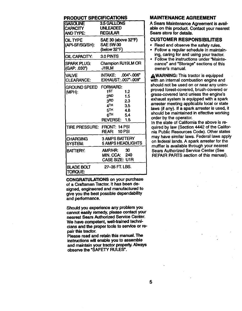 Craftsman 917.270814 User Manual | Page 5 / 60