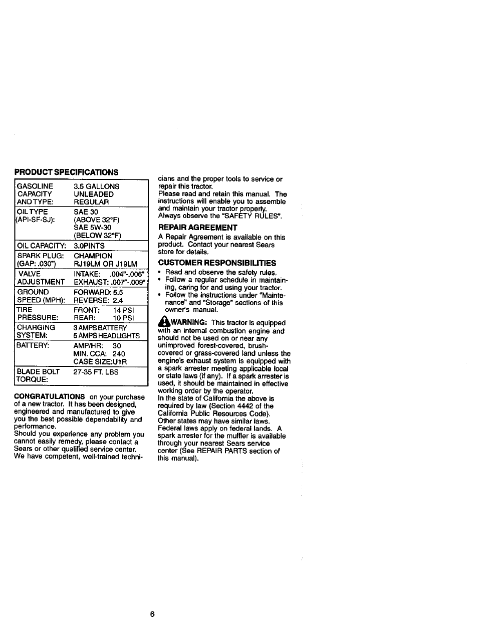 Craftsman 917.271840 User Manual | Page 6 / 60