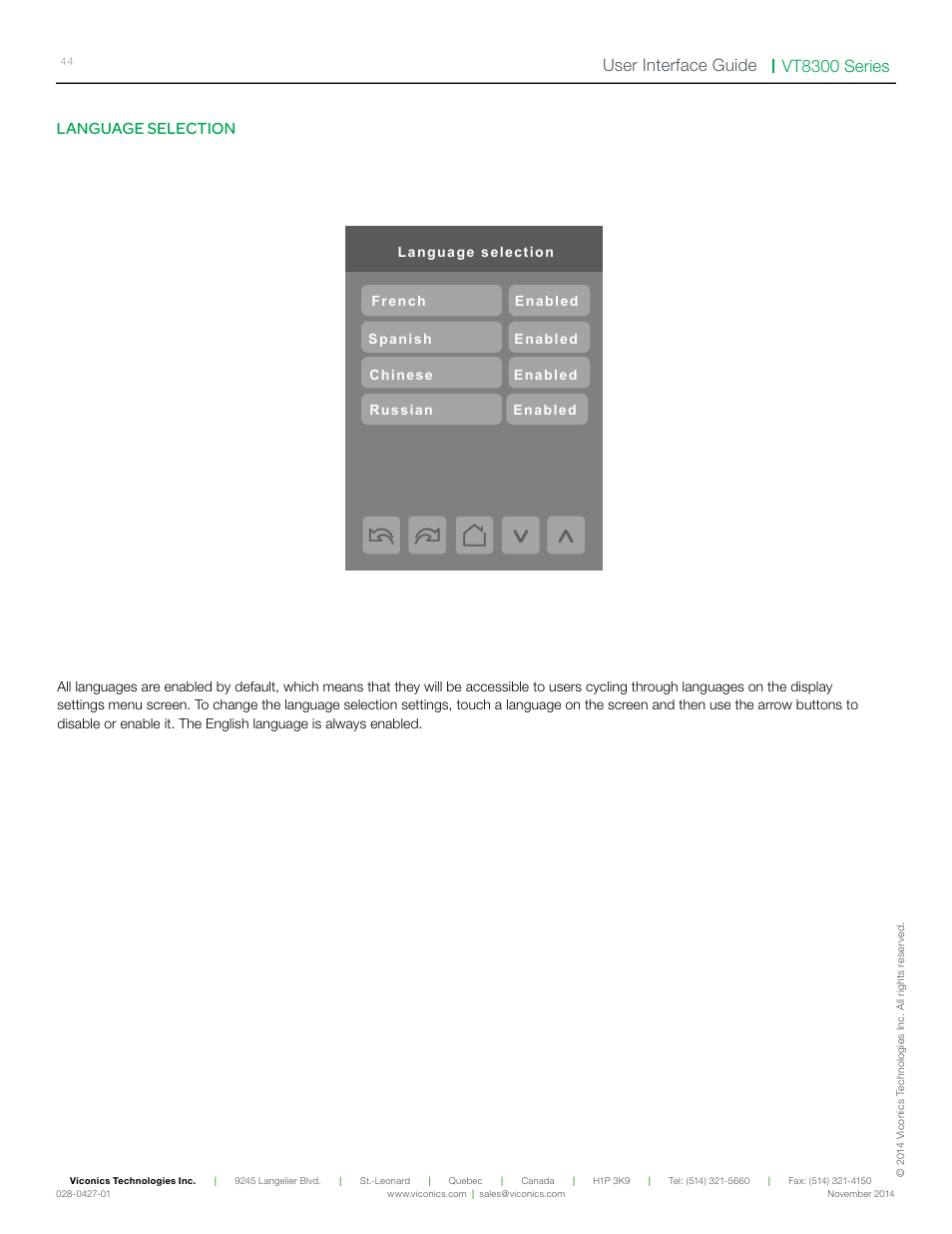 Viconics VT8300 Low Voltage User Interface Guide User Manual | Page 44 / 45