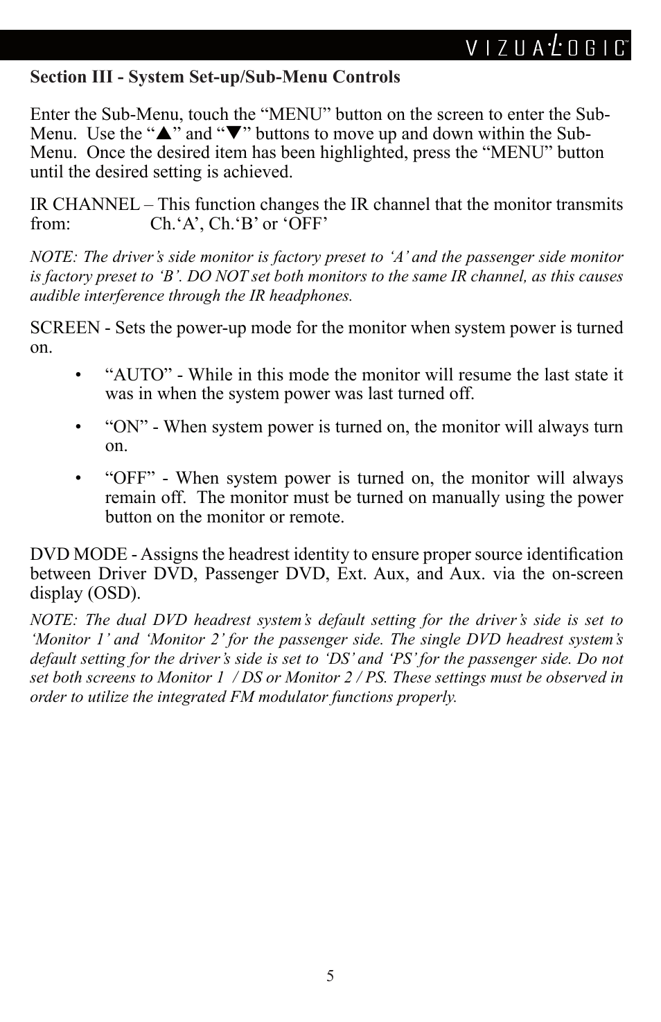 Vizualogic A-1285 User Manual | Page 7 / 28