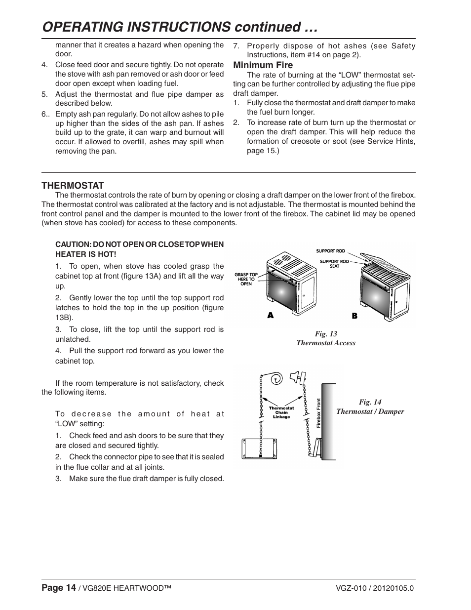 Operating instructions continued | Vogelzang VG820E User Manual | Page 14 / 20