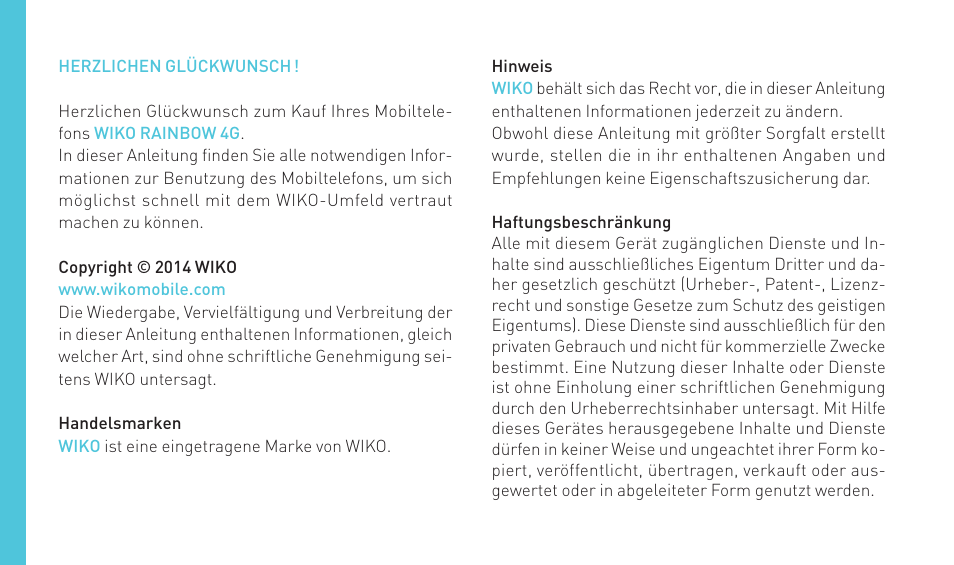 Wiko RAINBOW 4G User Manual | Page 124 / 218
