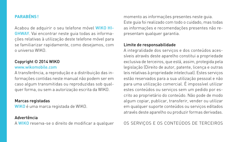 Wiko HIGHWAY User Manual | Page 100 / 194