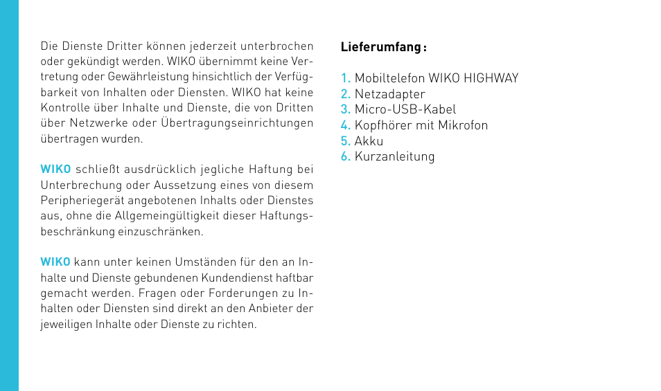 Wiko HIGHWAY User Manual | Page 126 / 194