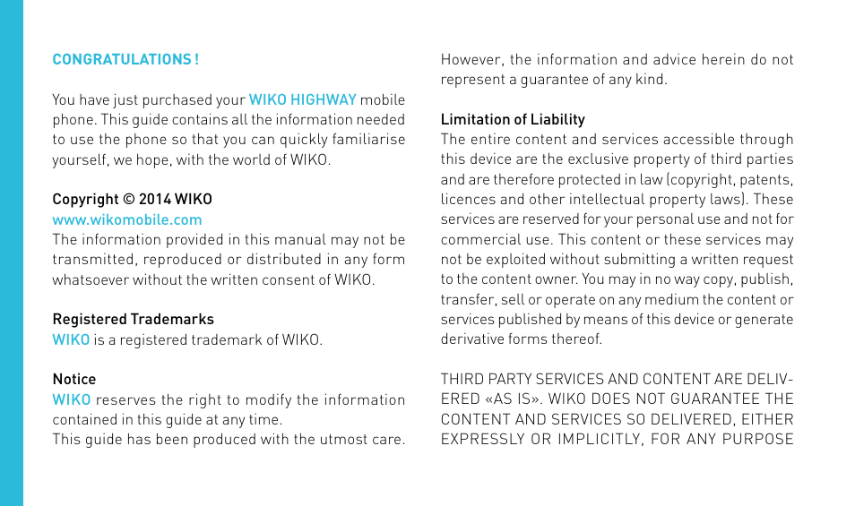 Wiko HIGHWAY User Manual | Page 28 / 194