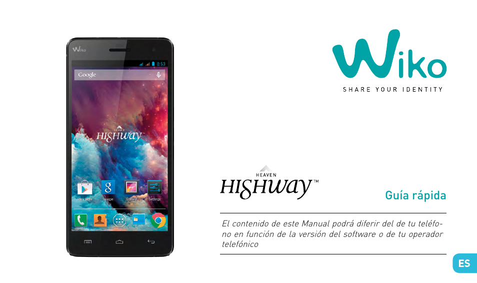 Guía rápida | Wiko HIGHWAY User Manual | Page 75 / 194